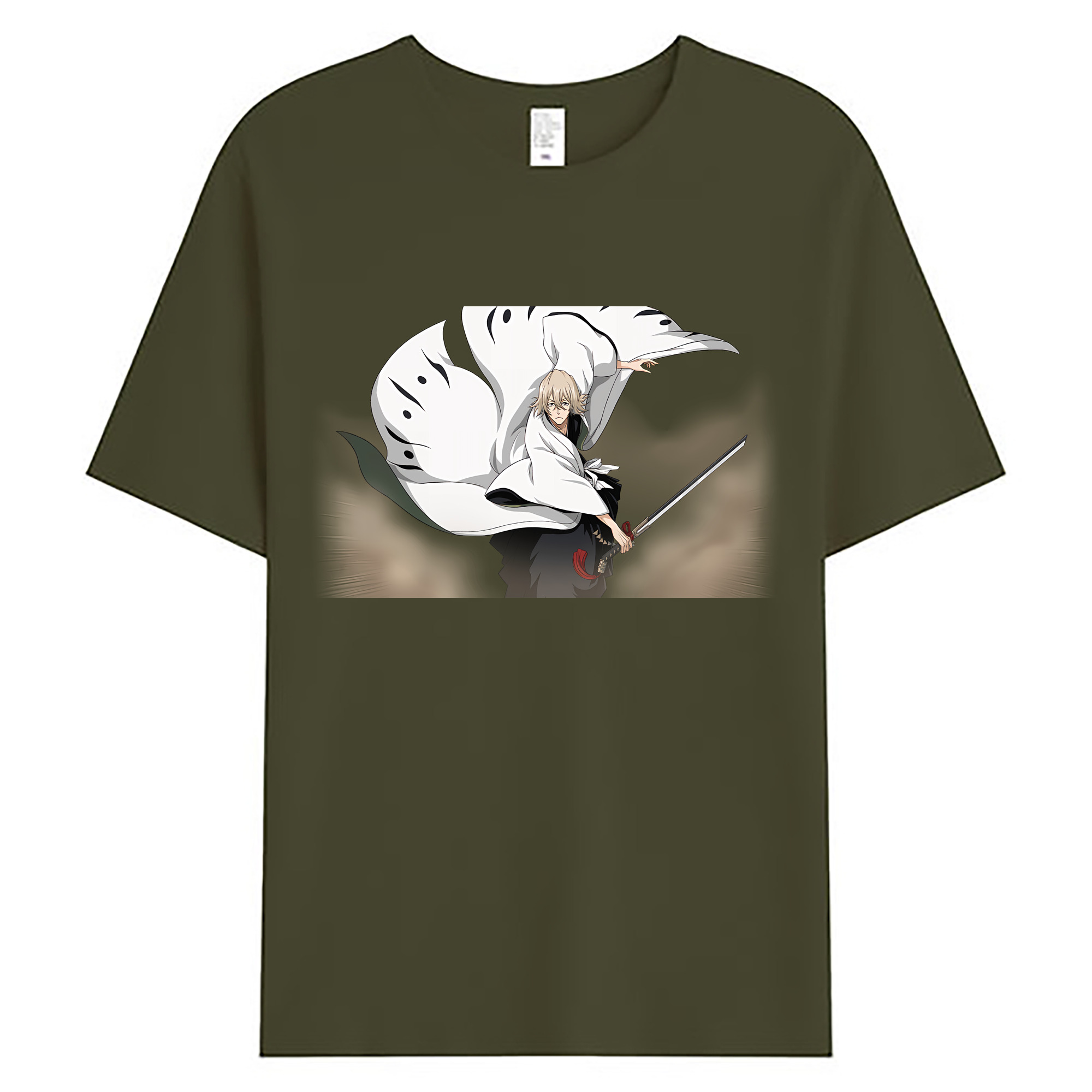 （画像用） "ブリーチ 浦原 喜助（うらはら きすけ） BLEACH Urahara Kisuke " 綿100％ メンズ半袖Tシャツ｜肌触りやわらか＆通気性